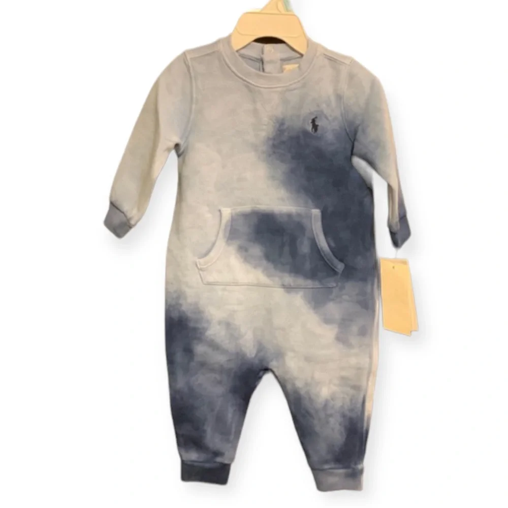 Ralph Lauren Blue Tie Dye Romper